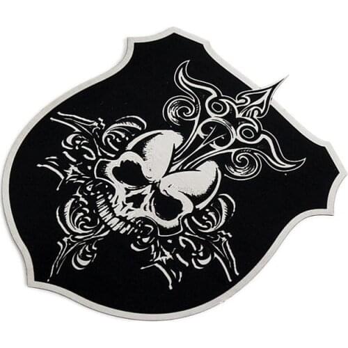 Metal Stainless Steel Skull Car Badges Emblems Stickers