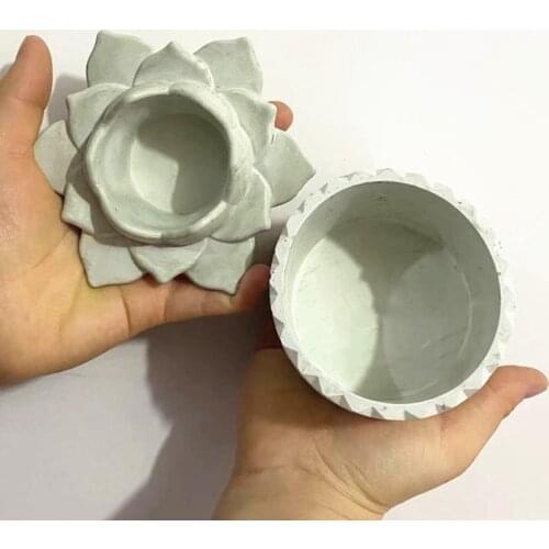 NEW DIY Gardening Cement Pot Mould Plant Planting Concrete Silicone Molds Flower Pot Mold Jewelry Box Gypsum Epoxy Resin Mold