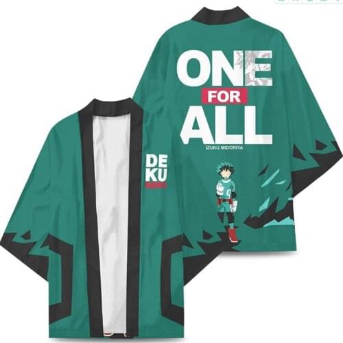 New Style Anime My Hero Academia Cosplay Cloak Midoriya Izuku Bakugou Katsuki Todoroki Shouto Green Cloak Cosplay Costume Tops