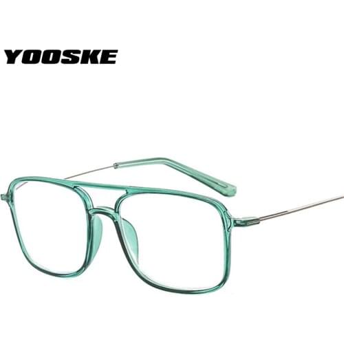 YOOSKE Anti Blue Light Reading Glasses Men Ultralight Presbyopic Eyeglasses Women Business Hyperopia Diopter+1.0 1.5 2.0 2.5 3.0