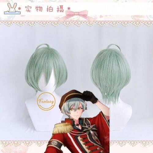 IDOLiSH7 ZOOL Cosplay Wig ISUMI HARUKA Green Halloween Role Play Hair+Free Wig Cap