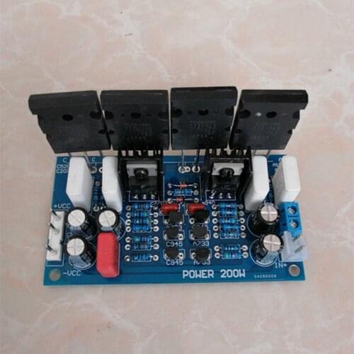 Dual DC20-45V 200W 5200 1943 A1943 C5200 tube mono Discrete components audio amplifier board
