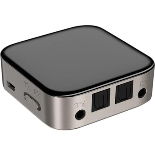 Bluetooth 5.0 Transmitter Receiver Digital Optical Fiber Audio Interface for Home Audio System/TV/ Headset