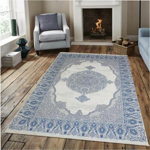 Fresco Collection Blue-Cream, Classic Pattern living room/bedroom/dining room/Study/kitchen