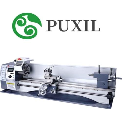 V210 Lengthen stainless steel long metal milling machine precision lathe, DIY mini variable speed table lathe machine