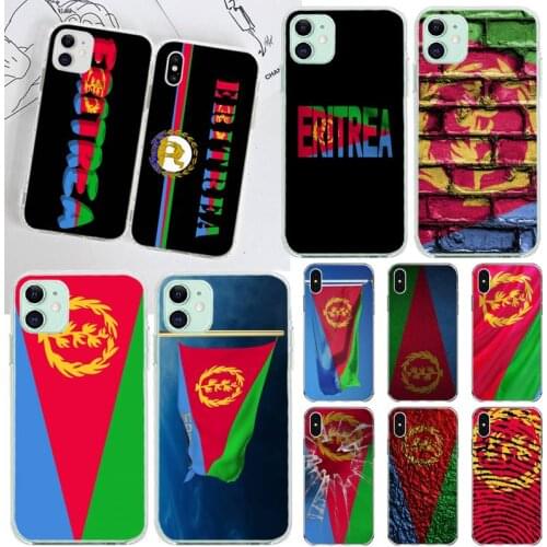 YJZFDYRM Eritrea National Flag Soft Rubber Phone Cover for iPhone 11 pro XS MAX 8 7 6 6S Plus X 5S SE 2020 XR cover