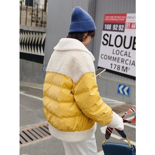 Fur Real Coat Female Down Jacket 2020 Autumn Winter Jacket Women Real Wool Coats and Jackets Women Korean Outwear MY3652 s s