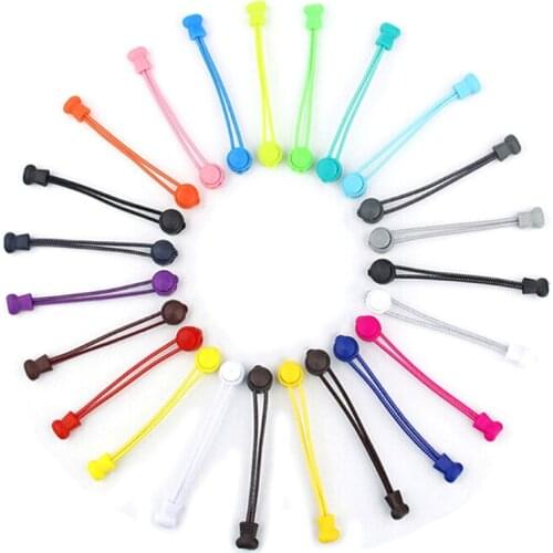 1 Pair Stretching Lock Lace Locking Shoe Laces Sneaker Elastic Shoelaces Shoestrings Running/Jogging/Triathlon