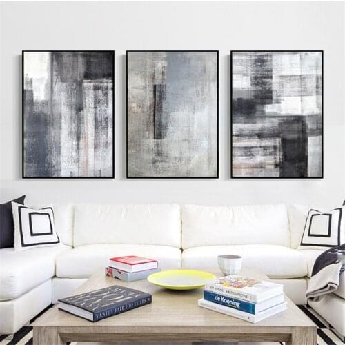 Black White Ink Abstract Painting Modern Minimalism Wall Art Print Picture Home Decor Poster Living Room Decor Painting Poster
