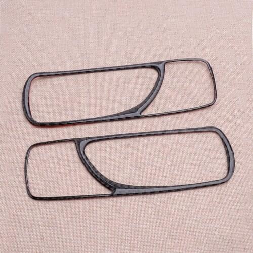 Car Carbon Fiber Rear Door Handle Frame Trim Fit For Lexus IS250 IS300 IS350 2006 2007 2008 2009 2010 2011 2012 Accessories