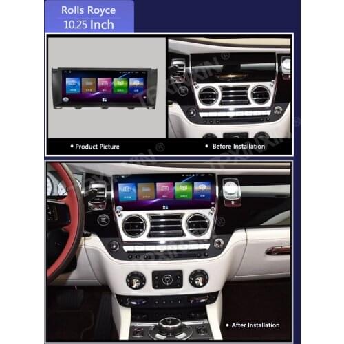 6+128G Carplay Android 10 Auo Car Radio Multimedia Stereo Receiver For Rolls Royce Ghost Phantom GPS Navigation Video Head Unit