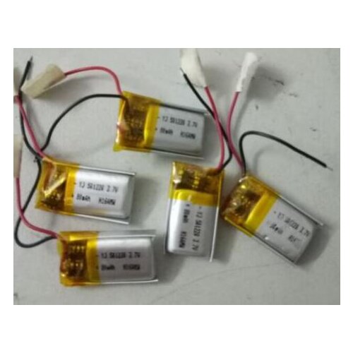 Free ship 5pcs/lot 501220 3.7V 80mAh 0.3WH polymer lithium battery li-ion rechargeable battery
