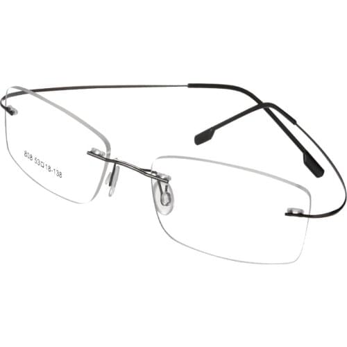 Free Shipping 100%pure titanium Rimless brand eyeglasses frames men Women optical frame spectacle frame eye prescription glasses