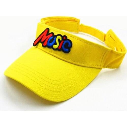 Music embroidery Visors Baseball Cap Adjustable Snapback cap for men and women 35