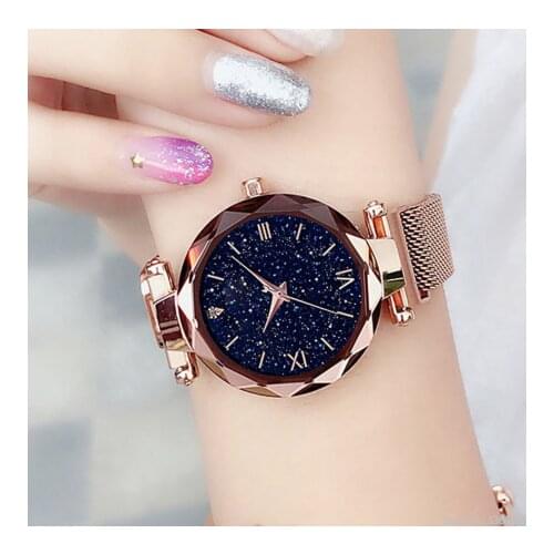 Reloj mujer Magnet Watch Women Casual Luxury Women Starry Sky Quartz Watches Relogio Feminino Roman Gift Watch Clock