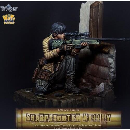 [Loong Way Miniatures] Nuts Planet Sharpshooter Kelley 75mm Resin Miniature