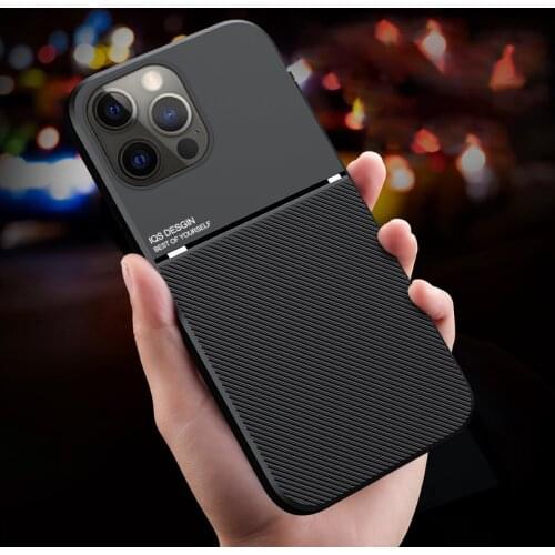 Luxury Silicone Protective Case For iPhone 13 12 11 Pro XS MAX XR X SE2020 7 8 6 6S Plus With Magnetic Car Holder Soft Cover