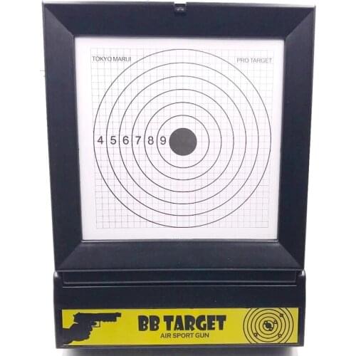 Targets Pellet Trap and Airgun BB Gun Airsoft Shooting Target Steel with 10 PCS Papers for Paintball / BB Gun / Plastic Bullet