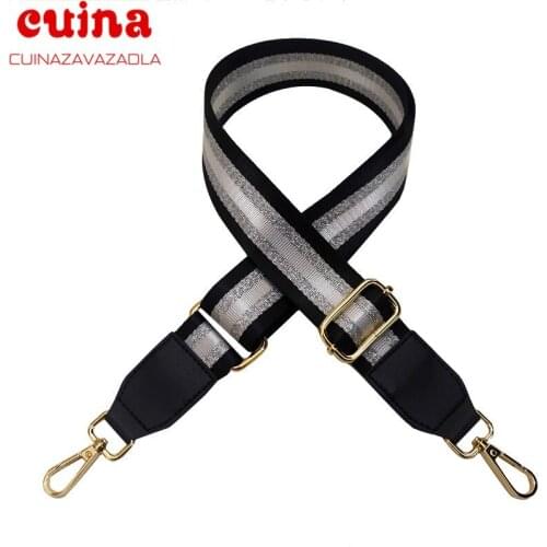 O Bag Women Colorful Shoulder Strap Ladies Bag Accessories Adjustable Removable Wide Shoulder Cross Body Nylon Bag Strap