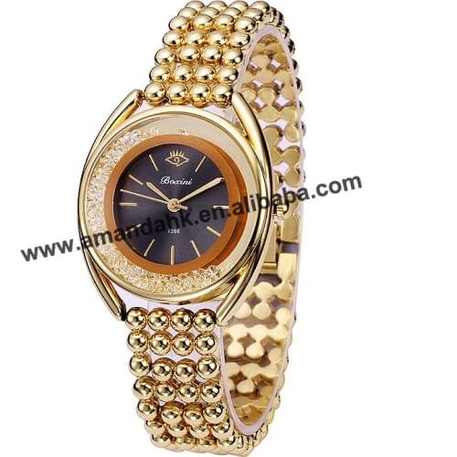 Wholesale Colorful Lady Woman Wrist Watch Fashion Hours Women Dress Bracelet Move Beads Lady Dress Watches