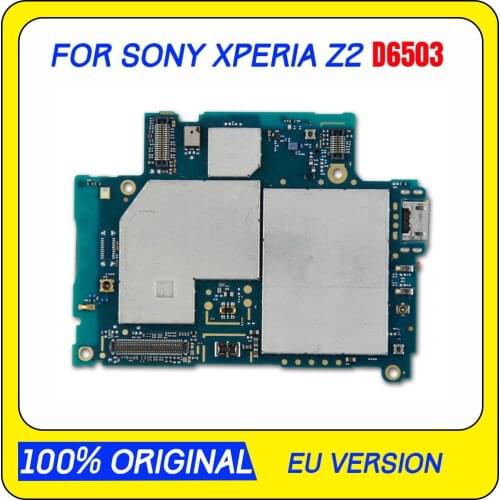 Original unlock board for Sony Xperia Z2 D6503 motherboard with android software logic system board main plate for Sony D6503