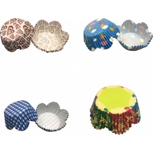 Flower cupcake liners 1000x Pink/Purple/Blue/green/Black paper wedding baking cups muffin cup cake baking mold case decoration