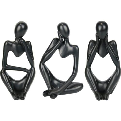 Resin Sculpture Thinker Statue Abstract Statue Resin Modern Sculpture