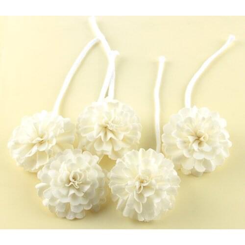 Sola Flowers With Rope White Color Air Freshener Sun Catchers For Wedding Home Table Decorations Parts