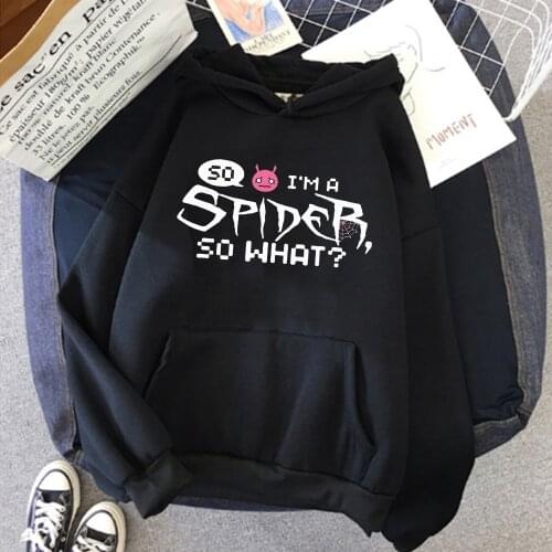 So I'm a Spider, So What Anime Manga Loose Hooded Sweatshirt Hoody Pullover Clothes