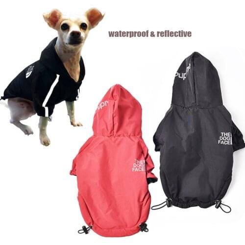 Puppy Warm Jacket Waterproof Reflective Pet Apparel Clothing Pet Dog Winter Coat The Dog Face Pet Clothes For Small Medium Dogs