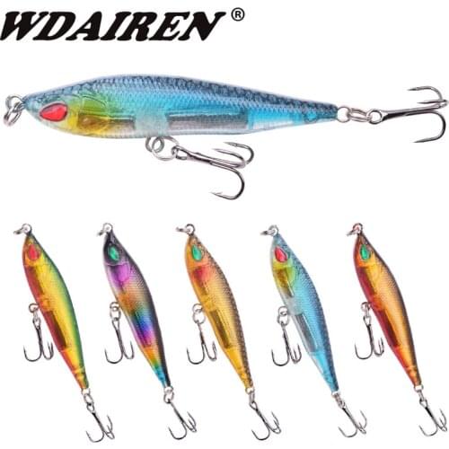 1PCS Fishing Lures Pencil Minnow 70mm 10g Sinking Pencil Fishing Lure Jigging Wobblers Hard Bait Artificial Tackle Accessories