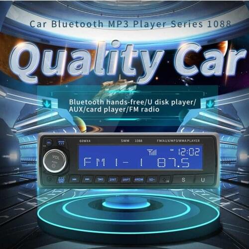 12V Bluetooth USB / SD / AUX MP3 Player Radio Car Electronic Stereo Audio Single FM Handsfree Music Car CD Player
