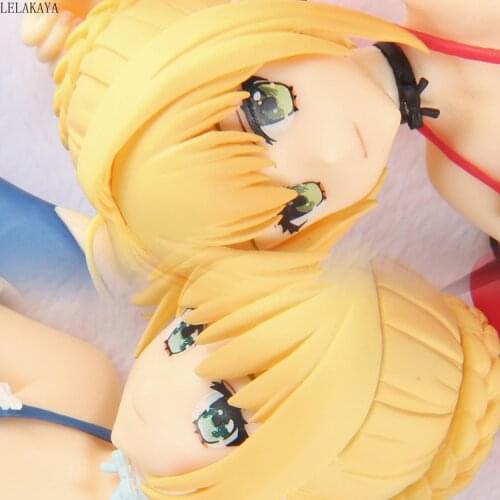 2pcs/set Sexy Fate Extra Anime Action Figure Nero Saber Pajamas Ver Model Lying 1/7 Scale Painted Underwear Decoration Doll 16cm