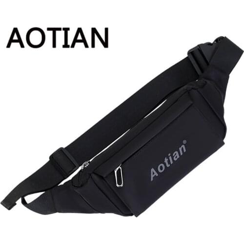 2020 AOTIAN New Design Women Men Waist Bag Nylon Casual Waist Pack Heuptas Fashion Money Belt Bolso Cintura Bum Bag
