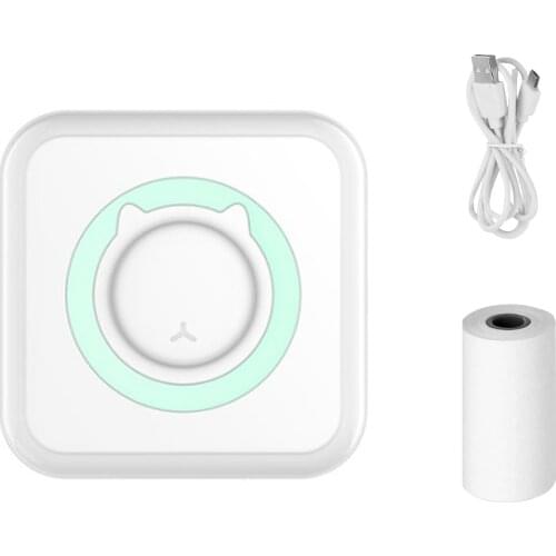 2021 Pocket Thermal Printer Portable Mini Wirelessly BT Connect 200dpi Photo Label Memo List Printing Wireless Printer Clearly