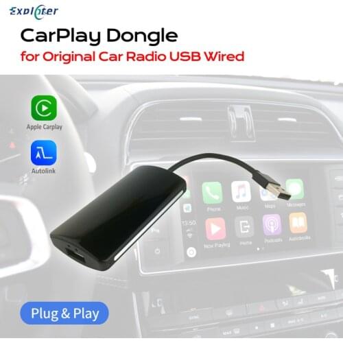 Exploter CarPlay Android Auto USB Dongle Wired Adapter for Android OS Car Navigation DVD Player