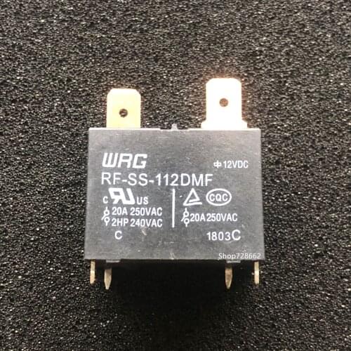 5pcs/lot RF-SS-112DMF WRG Relay 20A 250VAC 4PIN 12V