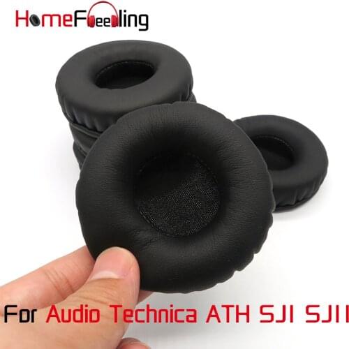 Homefeeling Ear Pads For Audio Technica ATH SJ1 SJ11 Earpads Round Universal Leahter Repalcement Parts Ear Cushions