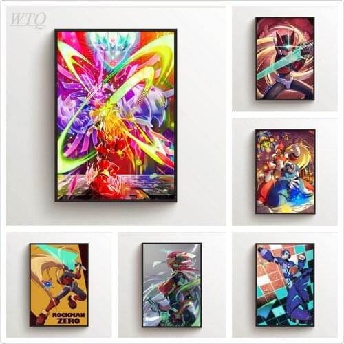 Anime Posters Rockman Megaman Posters and Prints Wall Poster Canvas Painting Home Decor Wall Art Photos for Childrens Room