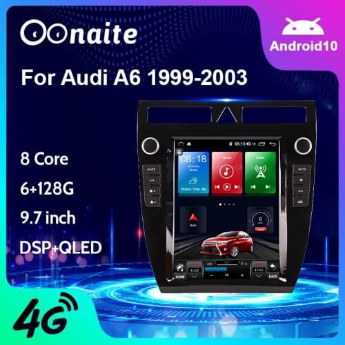 Android 10.0 9.7 inch DSP CarPlay Car Radio Multimedia Video Player Auto Stereo GPS For Audi A6 1997-2004 2 din dvd