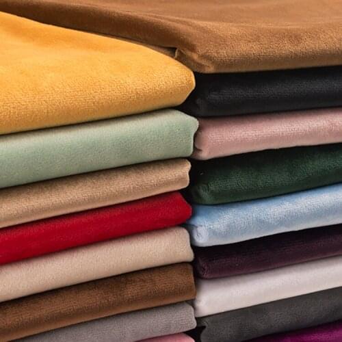 50*155cm Velvet Gold Velvet Plush Fabric Sofa Curtain Pillow Velvet Cloth Head Handmade DIY Clothing Fabric