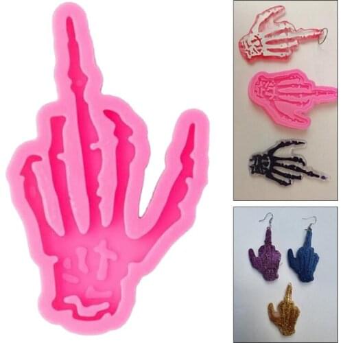 Keychain Epoxy Resin Mold Jewellery Necklace Pendant Silicone Mould DIY Crafts Polymer Clay Casting Tools