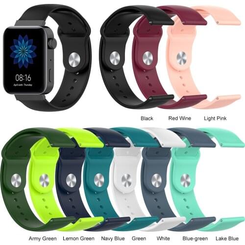 18mm Colorful Soft Silicone Sports Band for Apple Watch Series Watchband StrapWrist Strap Wristbands Replacement Accessaries