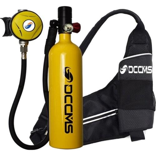 DCCMS Mini Scuba Diving Tank Snorkel Equipment Leisure Outdoor Swimming Spare Oxygen Portable 1L Large Capacity
