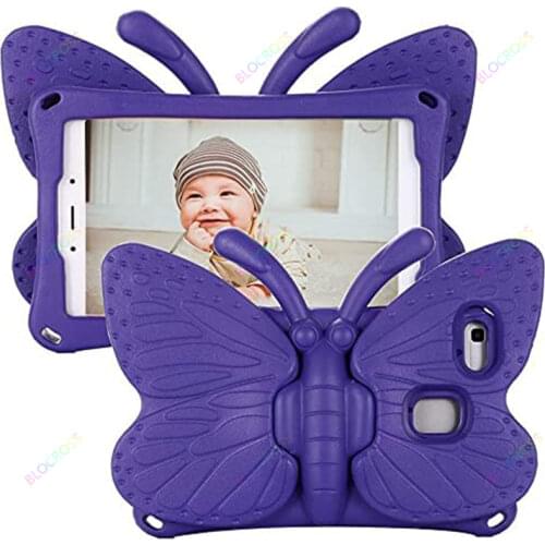 For Samsung Galaxy Tab A7 Lite 8.7'' SM-T220 T225 Light Weight Kid Proof Shockproof case for Child Cartoon Butterfly Tablet Case