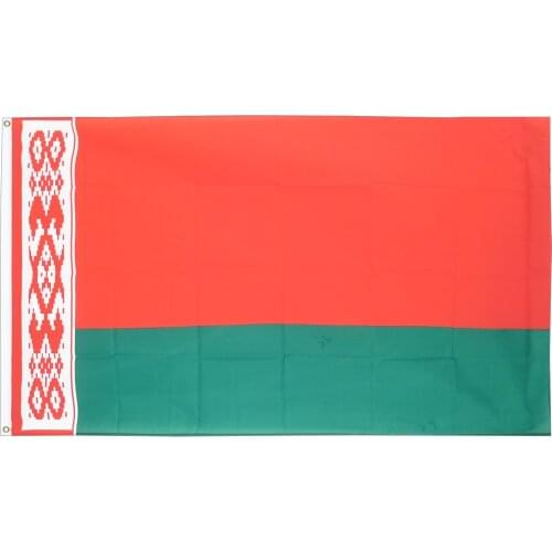 Flagnshow 2x3 3x5 FT Republic of Free Belarus Flag Polyester Pongee 90g with Eyelets and Double Stitched