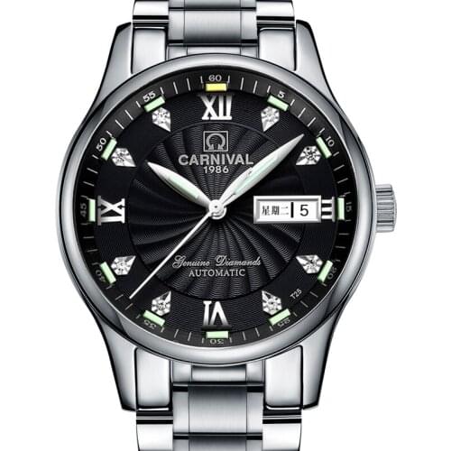 Carnival Watch Men Japan MIYOTA Auto Self-wind Brand Luxury Men Watches Luminous Sapphire reloj hombre Waterproof Watch C501-4