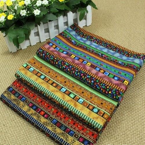 Patchwork fabric DIY work cloth fabric Cotton linen african fabric patchwork cushion for leaning on clothing fabric 0.5m