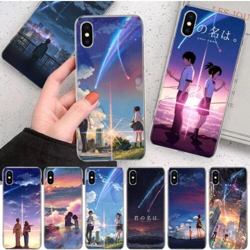 Anime Movie Prints Your Name Soft Cover Phone Case For Apple Iphone 12 11 Pro XS X Max XR 7 8 6 6S Plus 5S SE + Mini Customized