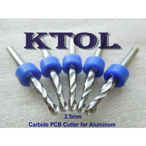 NEW 10pcs 3.175*2.5mm Imported Carbide PCB Cutter End Milling CNC Cutting Tool Bits,Aluminum Milling Bit for PCB Clean Cutting